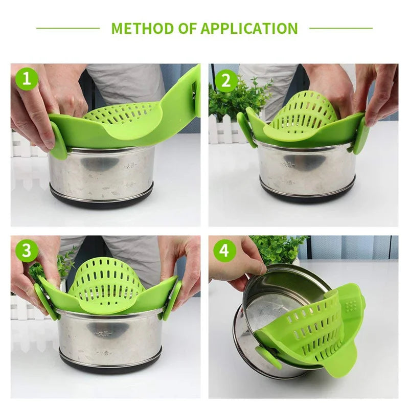 Clip-On Food Pot Strainer