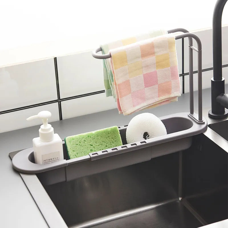 Telescopic Sink Drain Rack