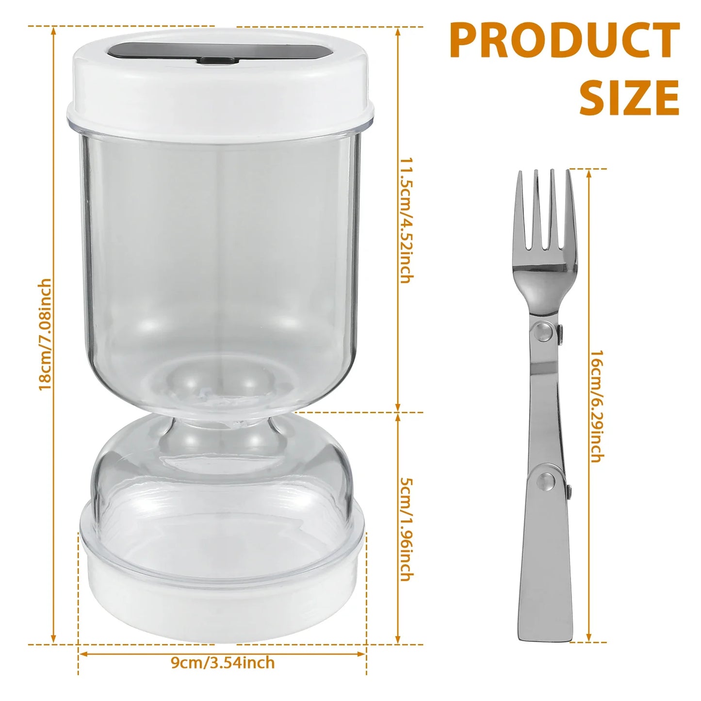 Glass Pickle Jar With Fork