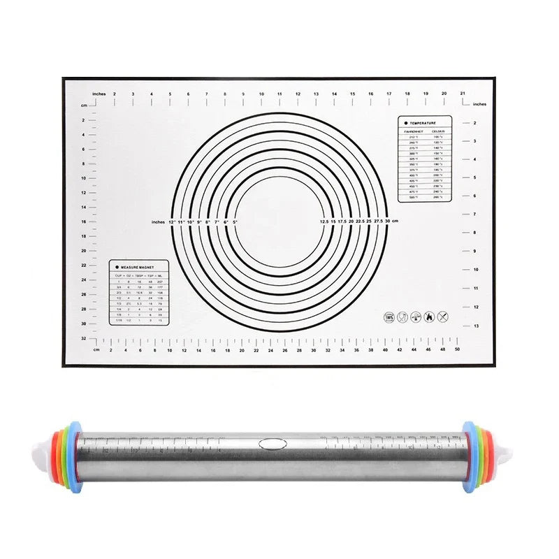 Adjustable Rolling Pin and Mat