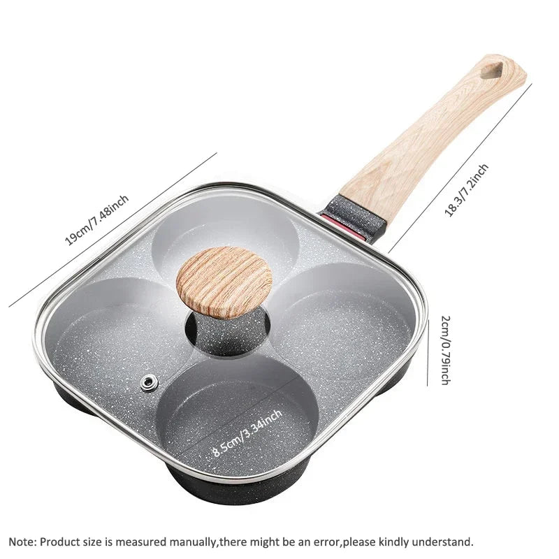 4-Hole Omelet Pan With Lid