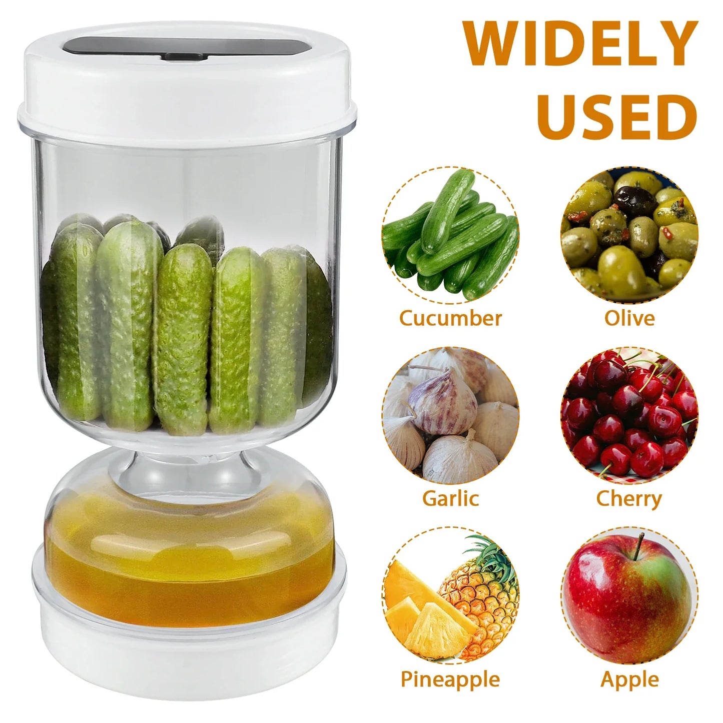 Glass Pickle Jar With Fork
