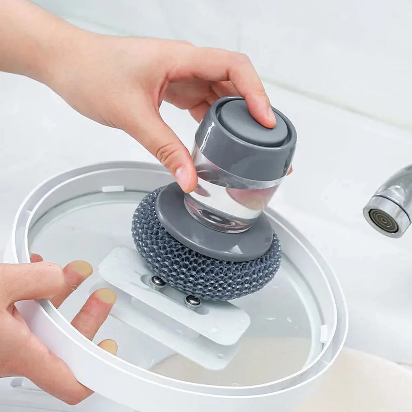 Soap Dispenser Dishwashing Brush