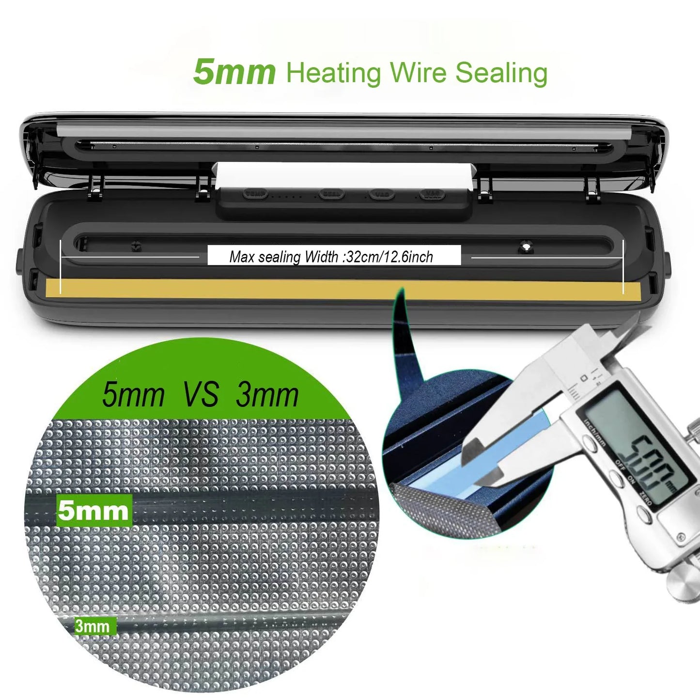 Vacuum Sealer with 15pcs Bags
