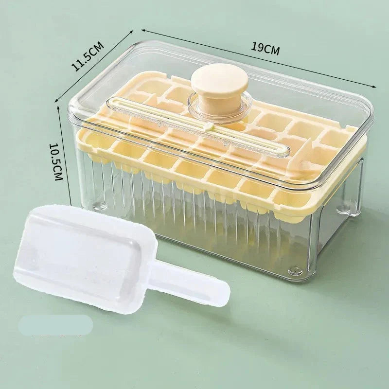 Pressing Ice Maker Tray