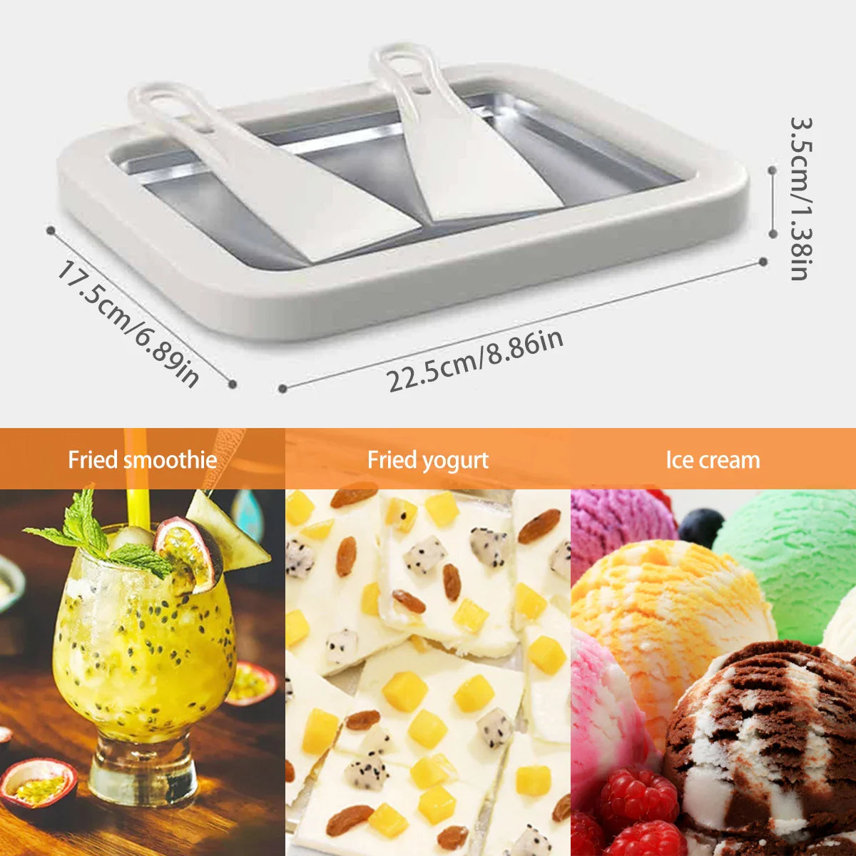 Ice Cream Maker Pan Set