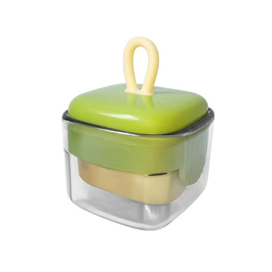 Mini Lint Roller - Reusable Portable Washable Square Sticky Lint Roller Pet Hair Remover Clothes Cleaning Tools Travel Size Dustproof Roller Ball - Color: Green